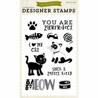 Echo Park - Meow Collection - Clear Photopolymer Stamps - Pretty Kitty