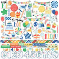 Echo Park - Make A Wish Birthday Boy Collection - 12 x 12 Cardstock Stickers - Elements