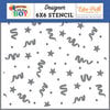 Echo Park - Make A Wish Birthday Boy Collection - 6 x 6 Stencils - Confetti And Stars
