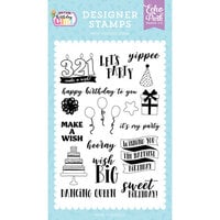 Echo Park - Make A Wish Birthday Girl Collection - Clear Photopolymer Stamps - Yippee