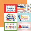 Echo Park - My Favorite Summer Collection - 12 x 12 Double Sided Paper - 4 x 6 Journaling Cards