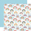 Echo Park - My Favorite Summer Collection - 12 x 12 Double Sided Paper - Summer Rainbows
