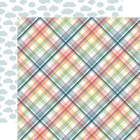 Echo Park - New Day Collection - 12 x 12 Double Sided Paper - Perfect Day Plaid