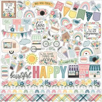 Echo Park - New Day Collection - 12 x 12 Cardstock Stickers - Elements