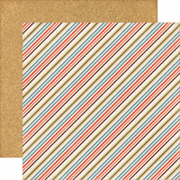Echo Park - Note to Self Collection - 12 x 12 Double Sided Paper - Stripes