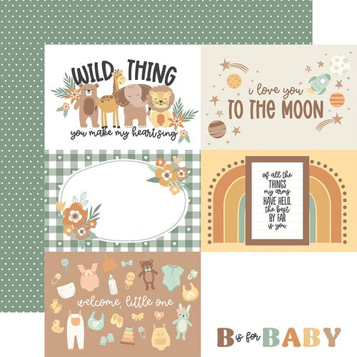 Echo Park - Our Baby Collection - 12 x 12 Double Sided Paper - 4 x 6 Journaling Cards