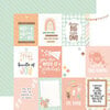 Echo Park - Our Baby Girl Collection - 12 x 12 Double Sided Paper - 3 x 4 Journaling Cards