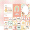Echo Park - Our Baby Girl Collection - 12 x 12 Double Sided Paper - Multi Journaling Cards
