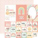 Echo Park - Our Baby Girl Collection - 12 x 12 Double Sided Paper - Multi Journaling Cards
