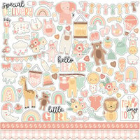 3d Baby Girl Words Stickers #8679 :: Baby Stickers :: Scrapbooking Stickers  :: Stickers 'N' Fun
