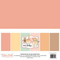 Echo Park - Our Baby Girl Collection - 12 x 12 Paper Pack - Solids