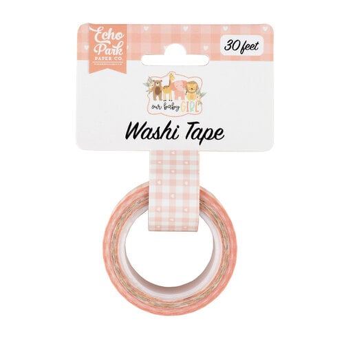 Echo Park - Our Baby Girl Collection - Washi Tape - Baby Girl Plaid