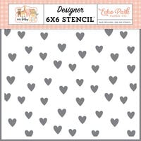 Echo Park - Our Baby Girl Collection - 6 x 6 Stencils - Full Of Love