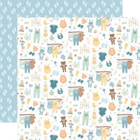Echo Park - Our Baby Boy Collection - 12 x 12 Double Sided Paper - Baby World