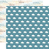 Echo Park - Our Baby Boy Collection - 12 x 12 Double Sided Paper - Dreamy Clouds