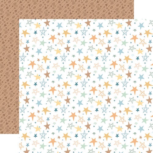 Echo Park - Our Baby Boy Collection - 12 x 12 Double Sided Paper - Shining Stars
