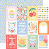 Echo Park - Our Groovy Summer Collection - 12 x 12 Double Sided Paper - 3 x 4 Journaling Cards