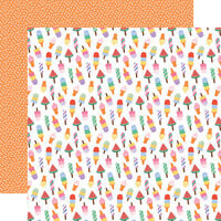 Echo Park - Our Groovy Summer Collection - 12 x 12 Double Sided Paper - Ice Cream Dream