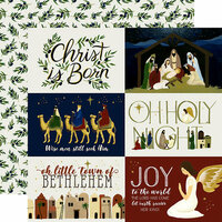 Echo Park - Oh Holy Night Collection - Christmas - 12 x 12 Double Sided Paper - 4 x 6 Journaling Cards