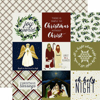 Echo Park - Oh Holy Night Collection - Christmas - 12 x 12 Double Sided Paper - 4 x 4 Journaling Cards