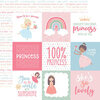 Echo Park - Our Little Princess Collection - 12 x 12 Double Sided Paper - 4 x 4 Journaling Cards