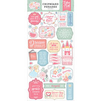 Echo Park - Our Little Princess Collection - Chipboard Embellishments - Phrases