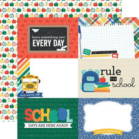 image of Echo Park - Off To School Collection - 12 x 12 Double Sided Paper - 6 x 4 Journaling Cards