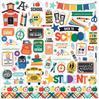 Echo Park - Off To School Collection - 12 x 12 Cardstock Stickers - Elements