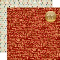 Echo Park - Once Upon A Time Collection - Prince - 12 x 12 Double Sided Paper with Foil Accents - Charming Words