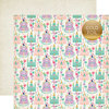 Echo Park - Once Upon A Time Collection - Princess - 12 x 12 Double Sided Paper with Foil Accents - Dream Castles