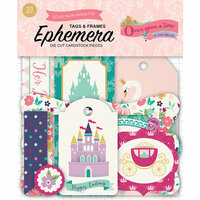 Echo Park - Once Upon A Time Collection - Princess - Ephemera - Frames and Tags