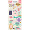 Echo Park - Once Upon A Time Collection - Princess - Chipboard Stickers with Foil Accents