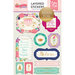 Echo Park - Once Upon A Time Collection - Princess - Layered Cardstock Stickers with Foil Accents
