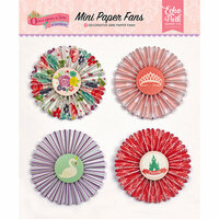 Echo Park - Once Upon A Time Collection - Princess - Mini Paper Fans