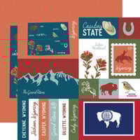Echo Park - Our United States Collection - 12 x 12 Double Sided Paper - Wyoming