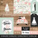 Echo Park - Our Wedding Collection - 12 x 12 Double Sided Paper - Multi Journaling Cards