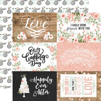 Echo Park - Our Wedding Collection - 12 x 12 Double Sided Paper - 6 x 4 Journaling Cards