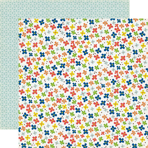 Echo Park - Paper and Glue Collection - 12 x 12 Double Sided Paper - Little Flowers