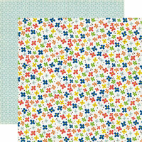 Echo Park - Paper and Glue Collection - 12 x 12 Double Sided Paper - Little Flowers