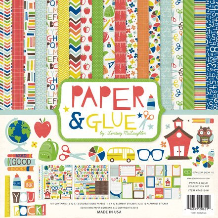 Echo Park - Paper and Glue Collection - 12 x 12 Collection Kit