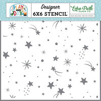 Echo Park - Play All Day Boy Collection - 6 x 6 Stencils - Shoot For The Stars