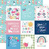 Echo Park - Play All Day Girl Collection - 12 x 12 Double Sided Paper - 4 x 4 Journaling Cards