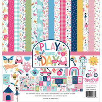 Echo Park - Play All Day Girl Collection - 12 x 12 Collection Kit