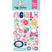 Echo Park - Play All Day Girl Collection - Puffy Stickers