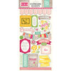 Echo Park - Petticoats and Pinstripes Collection - Girl - Chipboard Stickers