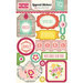 Echo Park - Petticoats and Pinstripes Collection - Girl - Layered Stickers