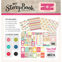 Echo Park - Petticoats and Pinstripes Collection - Girl - My StoryBook - Pocket Page Kit