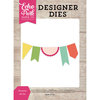 Echo Park - Petticoats and Pinstripes Collection - Girl - Designer Dies - Pennants