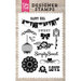 Echo Park - Petticoats and Pinstripes Collection - Girl - Clear Acrylic Stamps - Simply Sweet