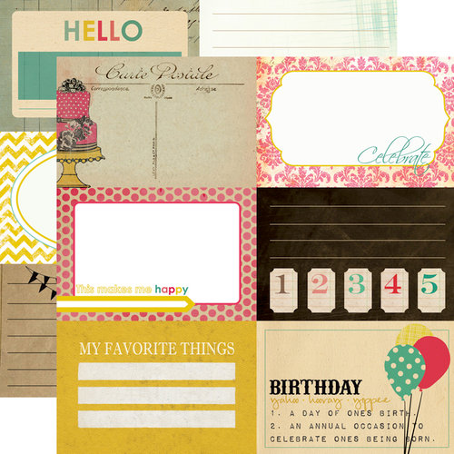 Echo Park - Birthday Wishes Collection - 12 x 12 Double Sided Paper - Celebrate